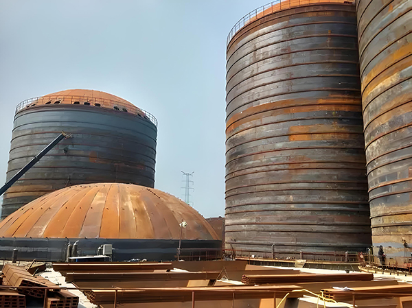 兰山焦粉钢板仓